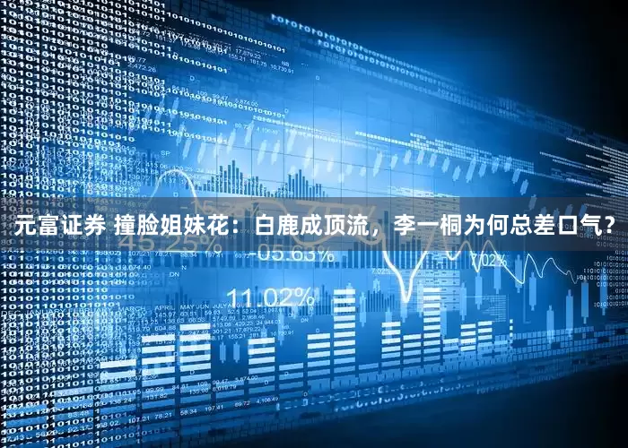 元富证券 撞脸姐妹花：白鹿成顶流，李一桐为何总差口气？