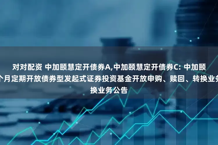 对对配资 中加颐慧定开债券A,中加颐慧定开债券C: 中加颐慧三个月定期开放债券型发起式证券投资基金开放申购、赎回、转换业务公告