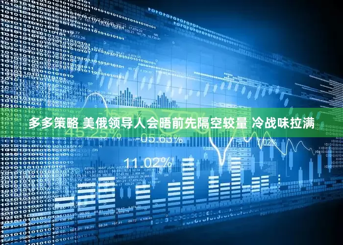 多多策略 美俄领导人会晤前先隔空较量 冷战味拉满